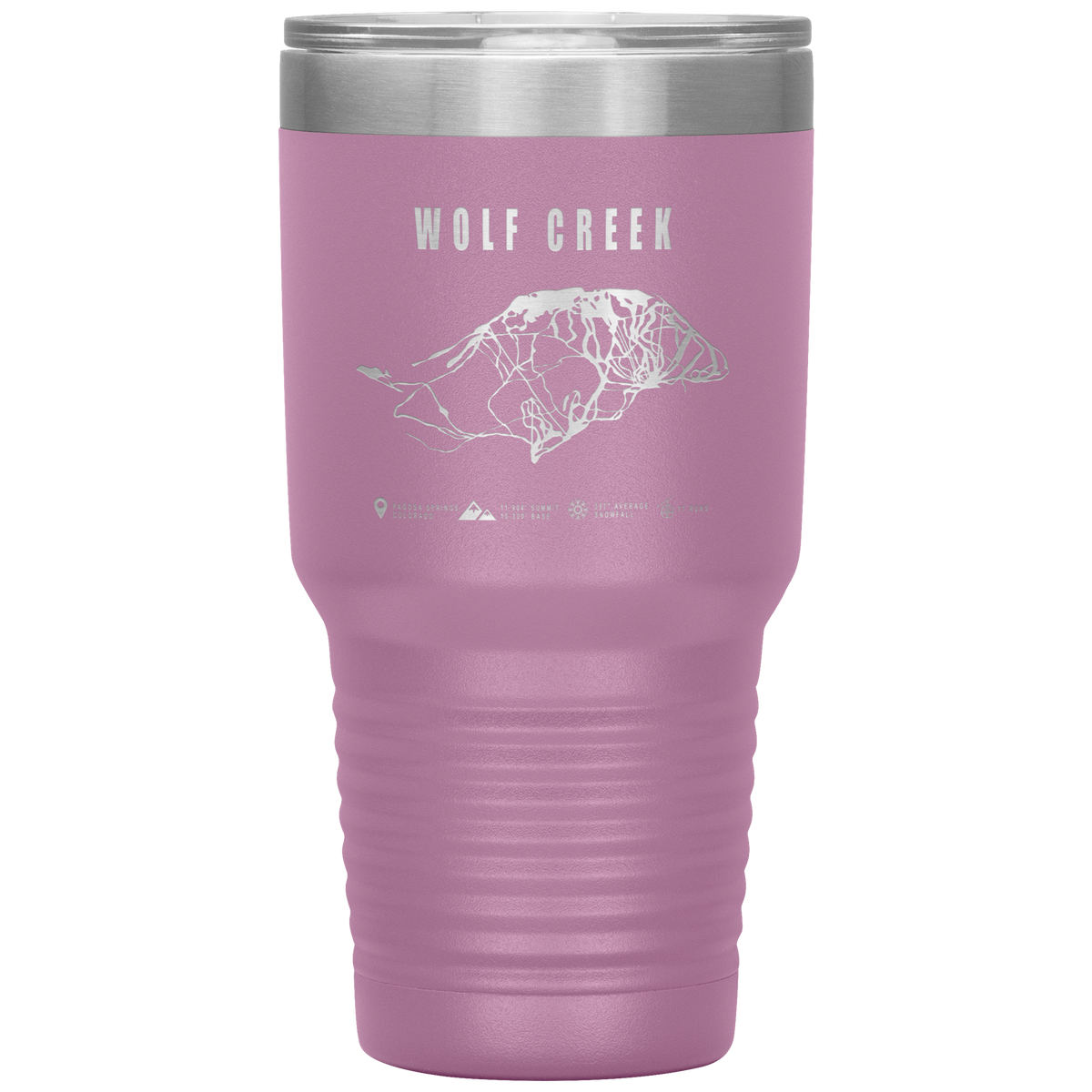 Wolf Creek Colorado Ski Trail Map 30oz Tumbler - Powderaddicts