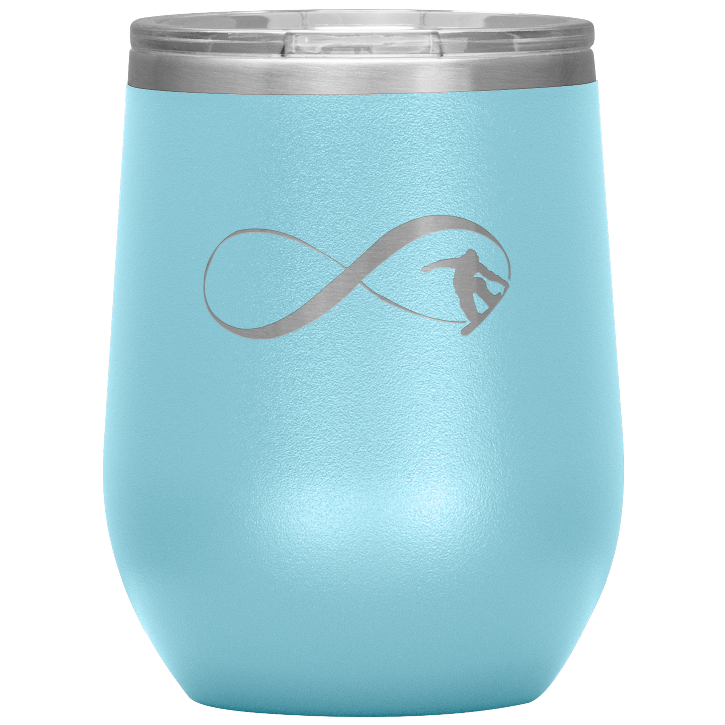 Infinity Snowboard Wine 12oz Tumbler - Powderaddicts