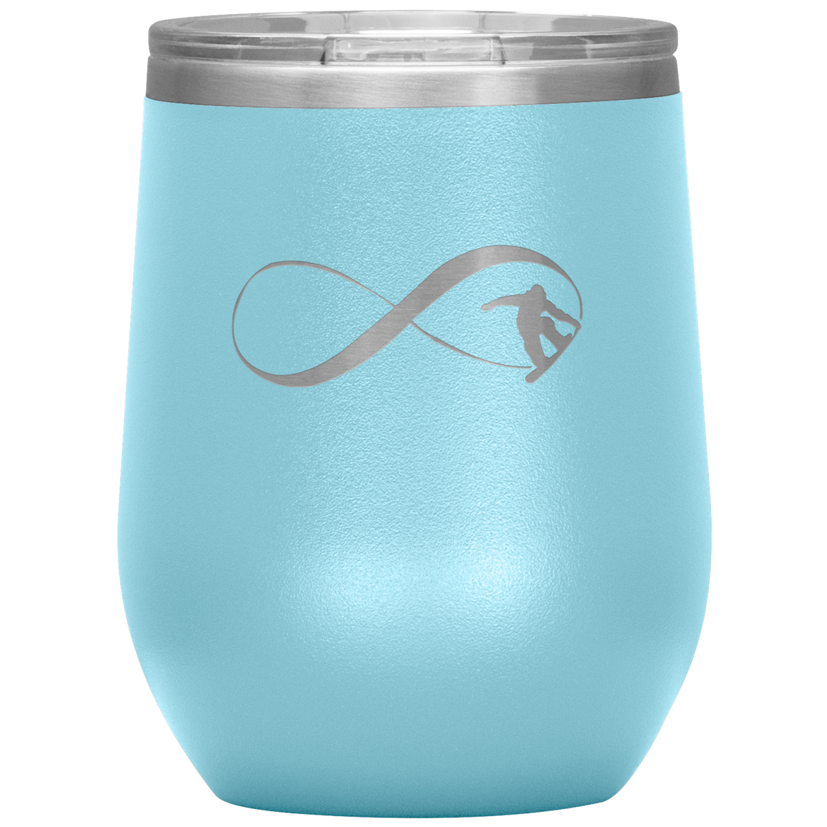 Infinity Snowboard Wine 12oz Tumbler - Powderaddicts
