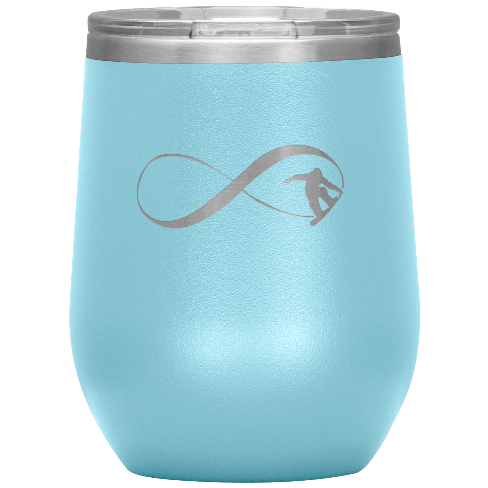 Infinity Snowboard Wine 12oz Tumbler - Powderaddicts