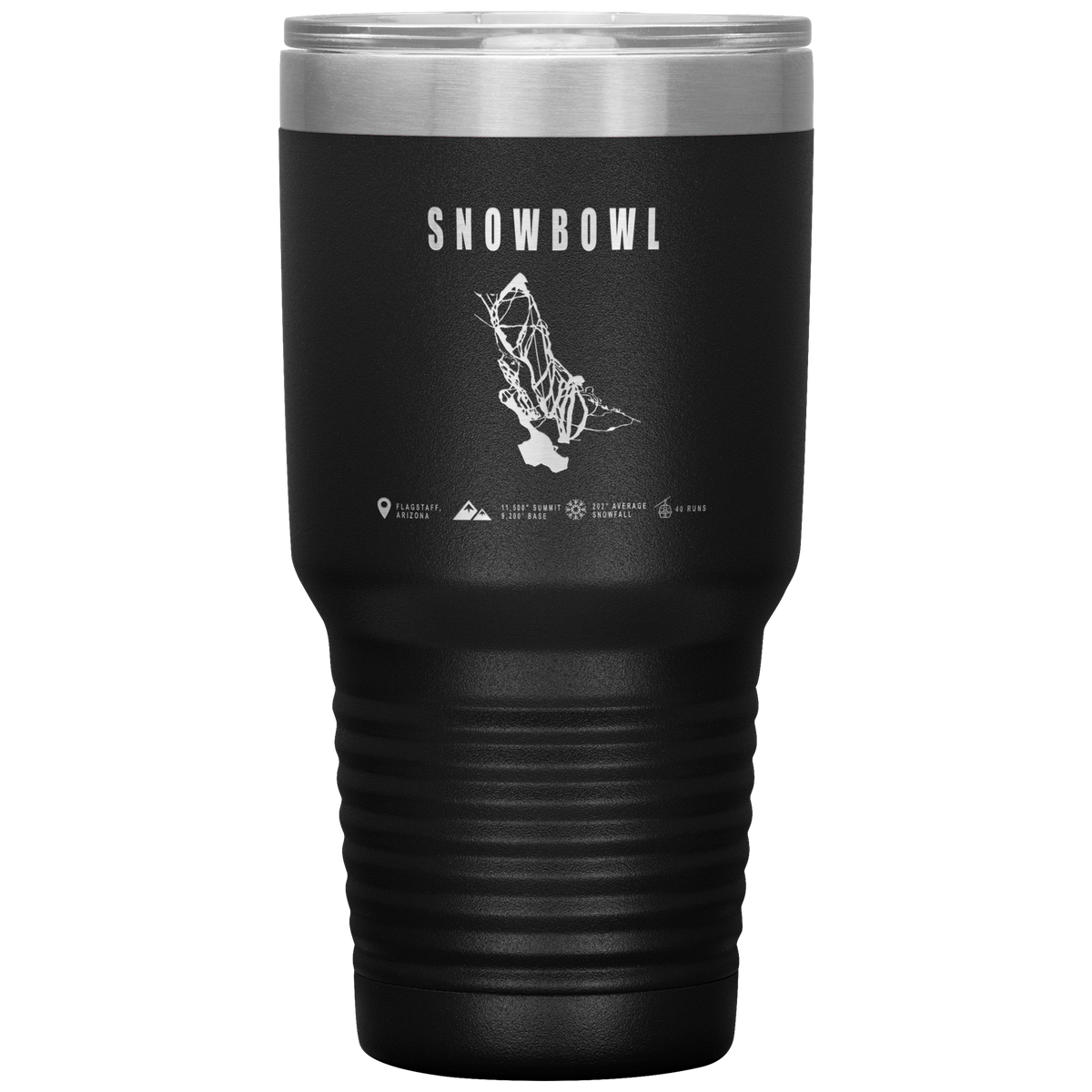 Snowbowl, Arizona Ski Trail Map 30oz Tumbler