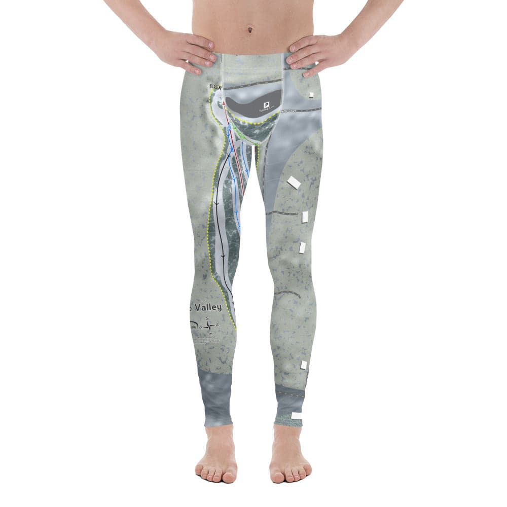 Yawgoo Valley, Rhode Island Ski Trail Map Men's Base Layer Bottom