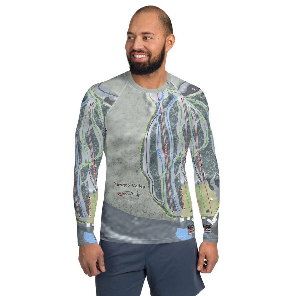 Yawgoo Valley, Rhode Island Ski Trail Map Men's Base Layer Top