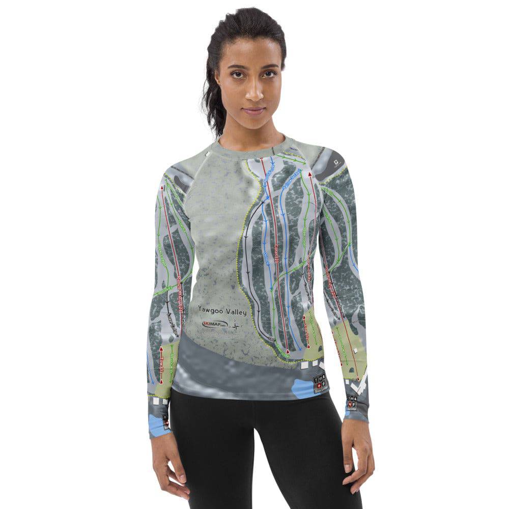 Yawgoo Valley, Rhode Island Ski Trail Map Women's Base Layer Top