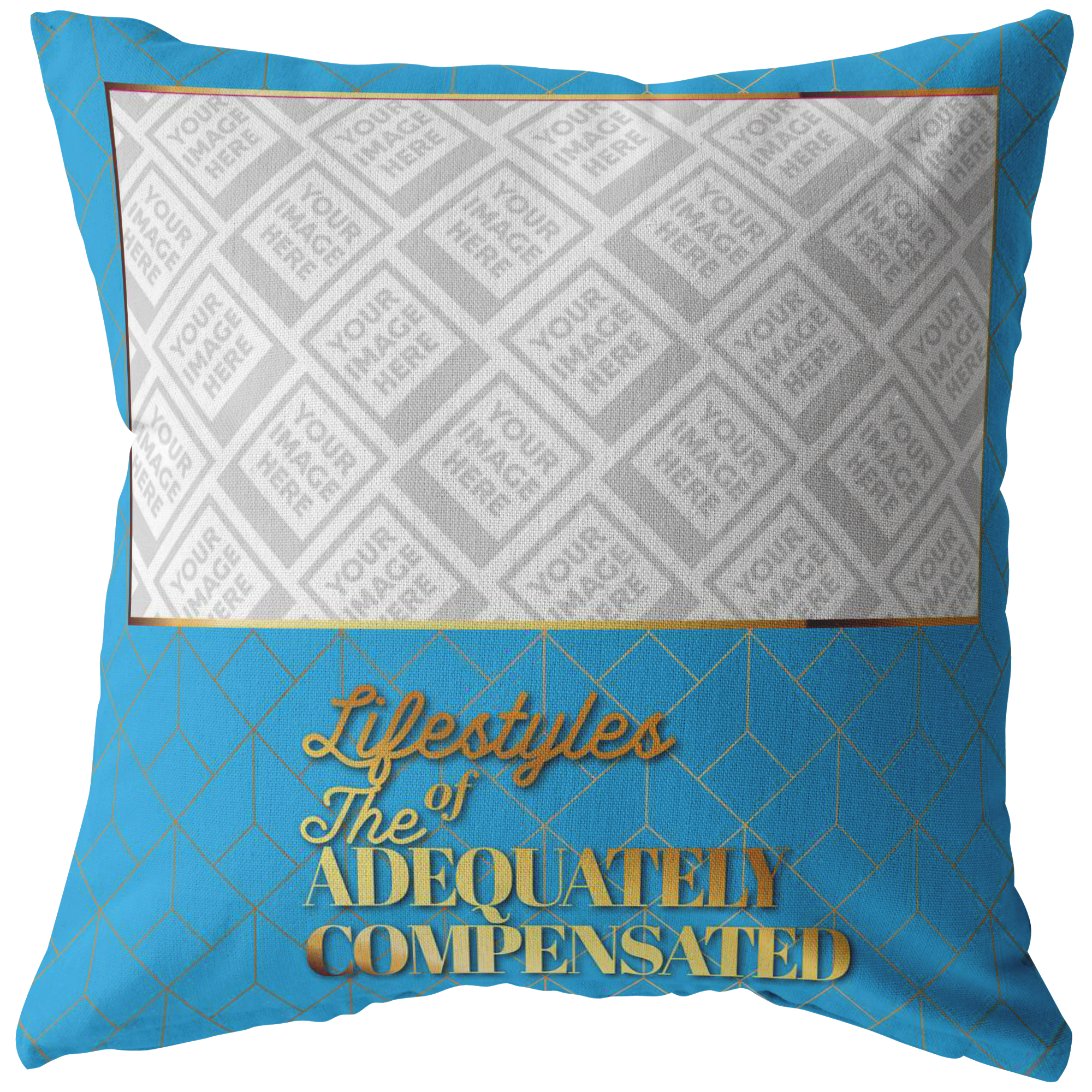 PERSONALIZED Pillow - "Lifestyles of the Adequately Compensated" - Powderaddicts