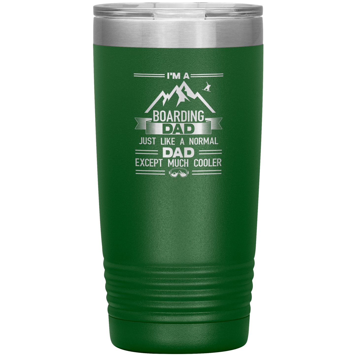 I'm A Boarding Dad Except Much Cooler 20oz Tumbler - Powderaddicts