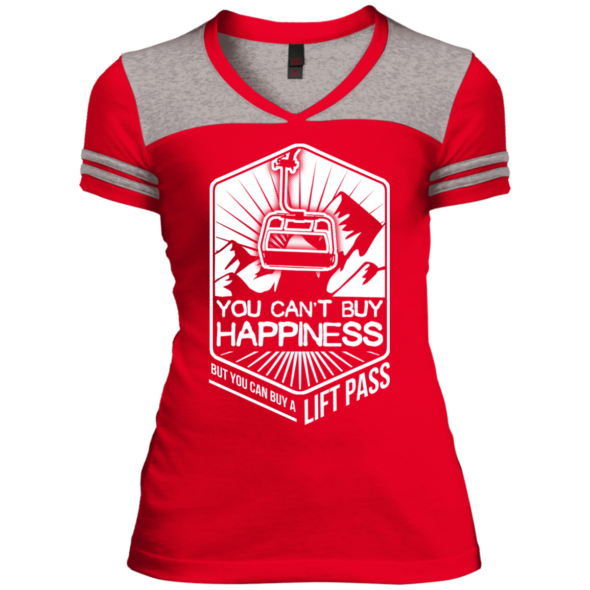 You Can't Buy Happiness But You Can Buy A Lift Pass Ladies Tees - Powderaddicts