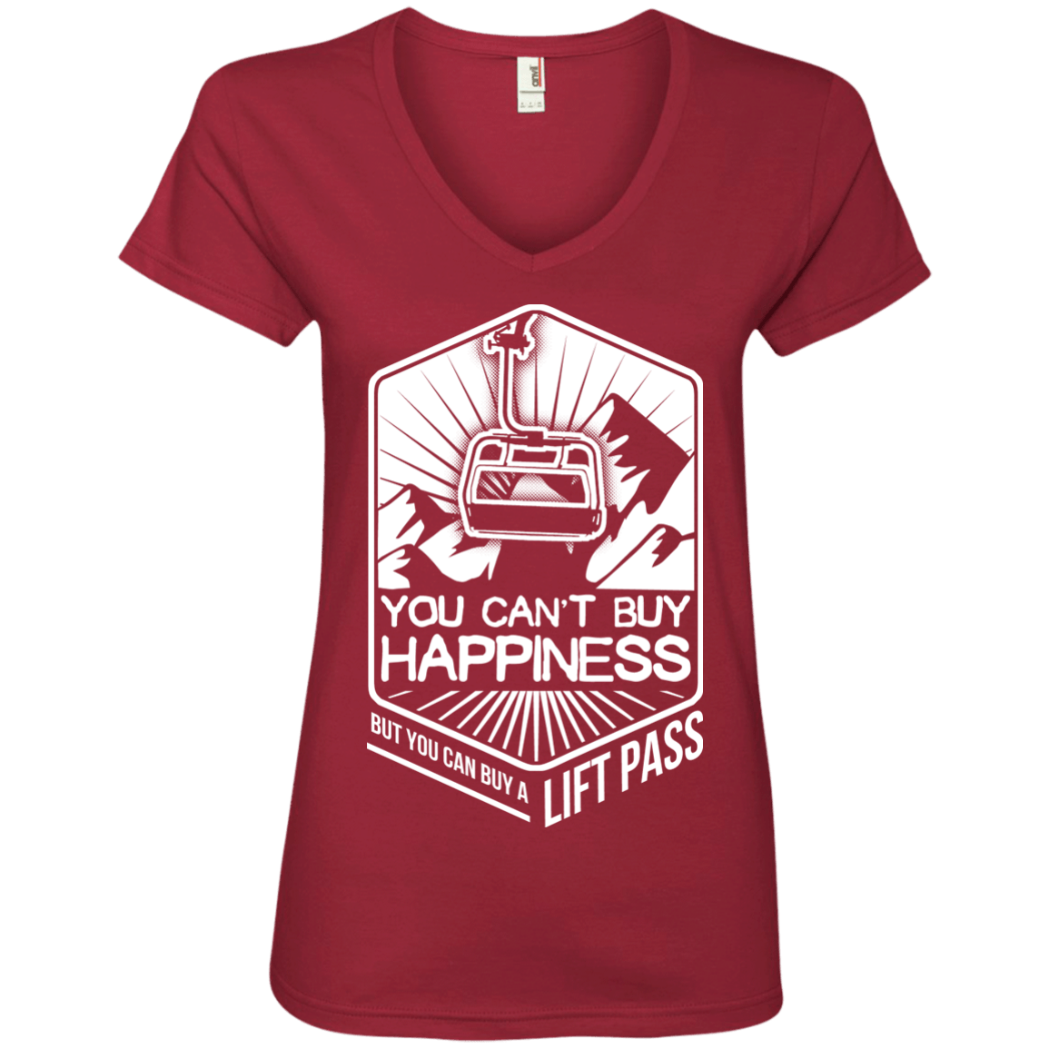 You Can't Buy Happiness But You Can Buy A Lift Pass Ladies Tees - Powderaddicts