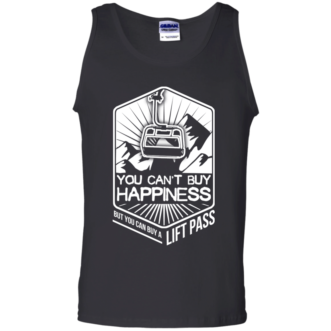 You Can't Buy Happiness But You Can Buy A Lift Pass Tank Tops - Powderaddicts