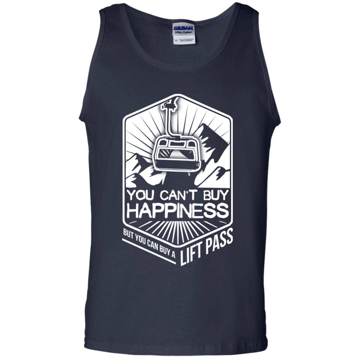 You Can't Buy Happiness But You Can Buy A Lift Pass Tank Tops - Powderaddicts