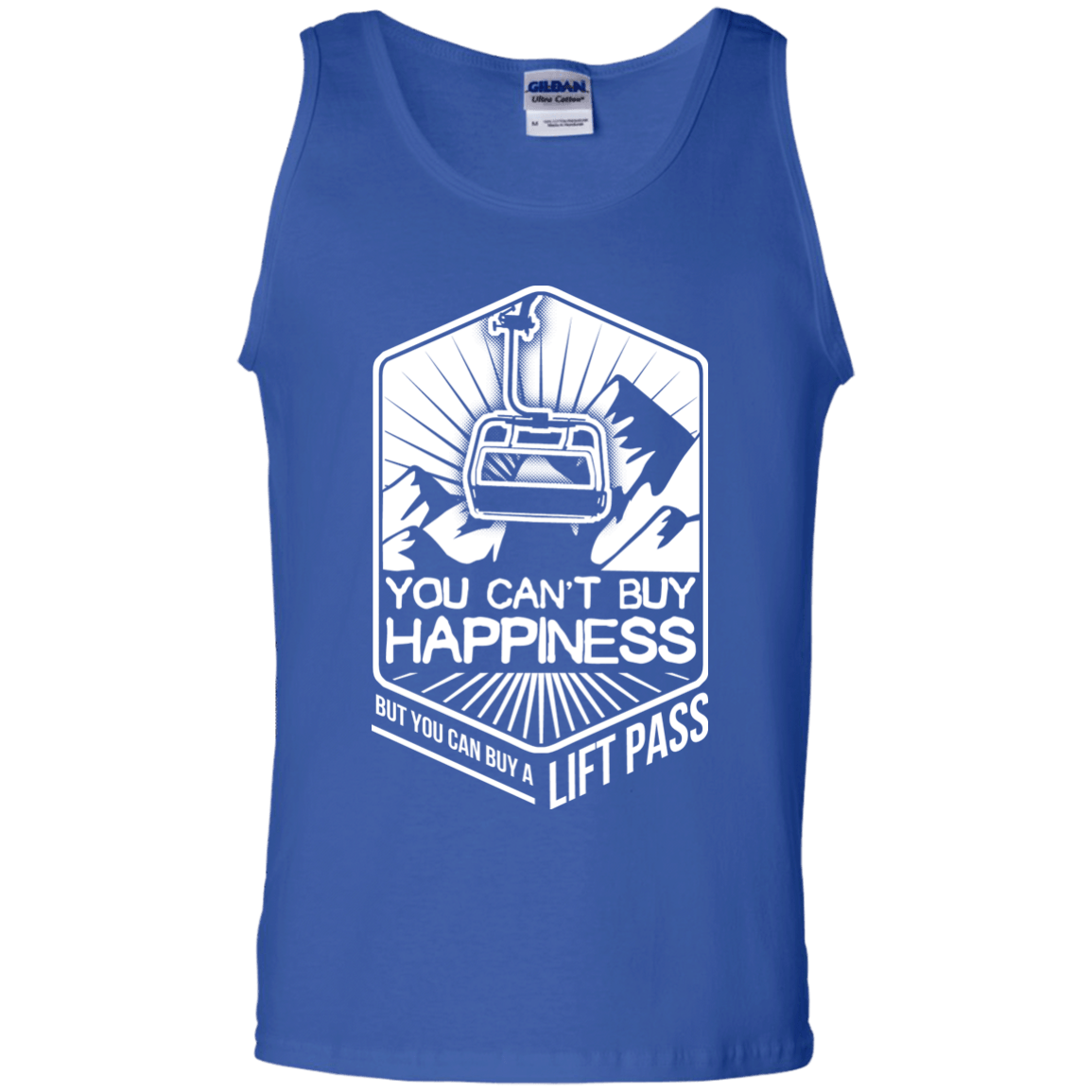 You Can't Buy Happiness But You Can Buy A Lift Pass Tank Tops - Powderaddicts