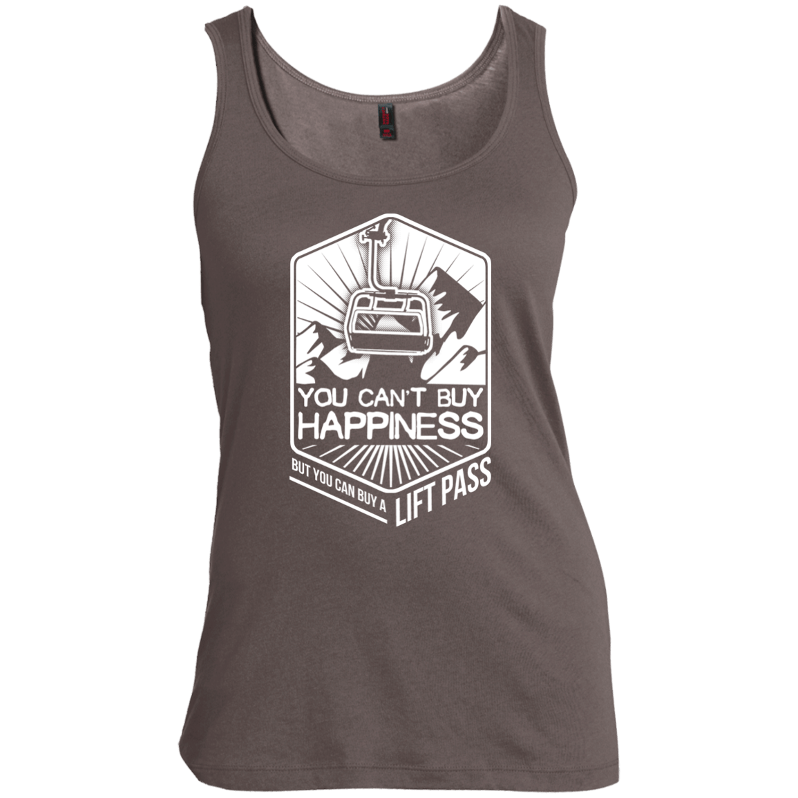 You Can't Buy Happiness But You Can Buy A Lift Pass Tank Tops - Powderaddicts