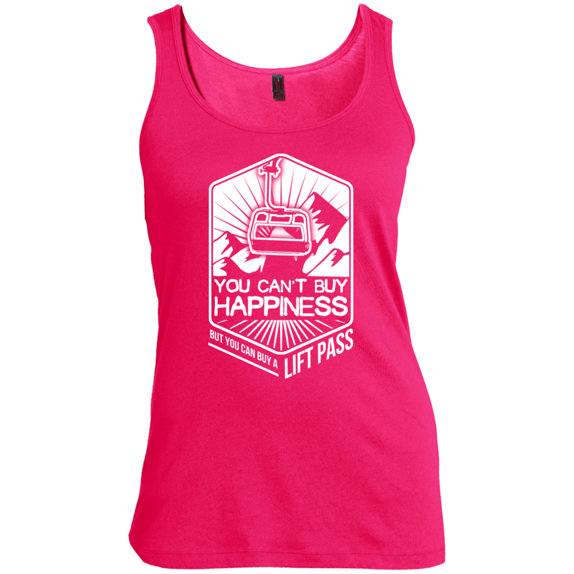 You Can't Buy Happiness But You Can Buy A Lift Pass Tank Tops - Powderaddicts