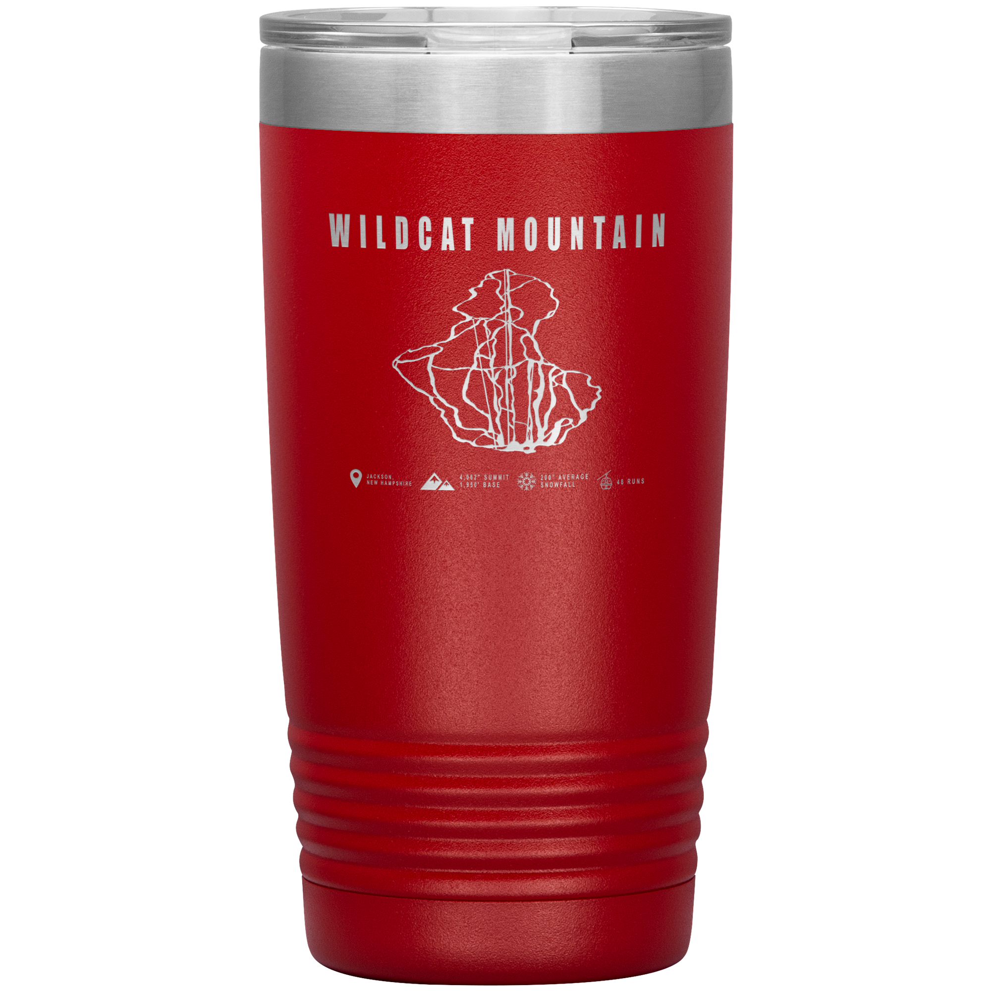 Wildcat Mountain, New Hampshire Ski Trail Map 20oz Tumbler - Powderaddicts