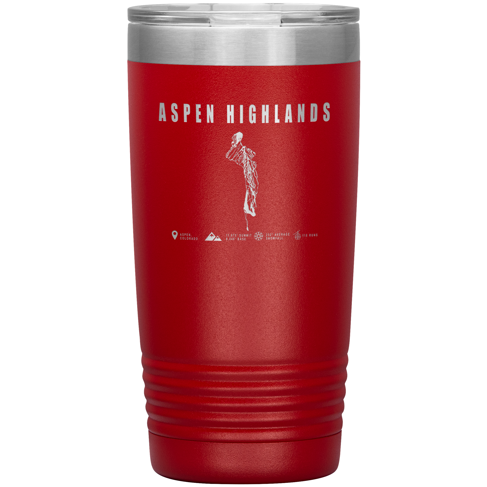 Aspen Highlands, Colorado Ski Resort 20oz Tumbler - Powderaddicts