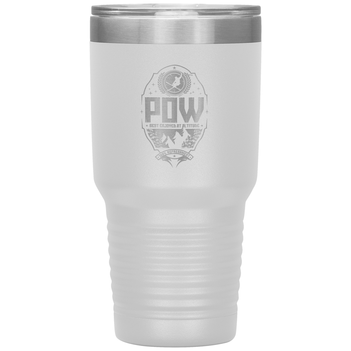 Pow Best Enjoyed At Altitude 30oz Tumbler - Powderaddicts