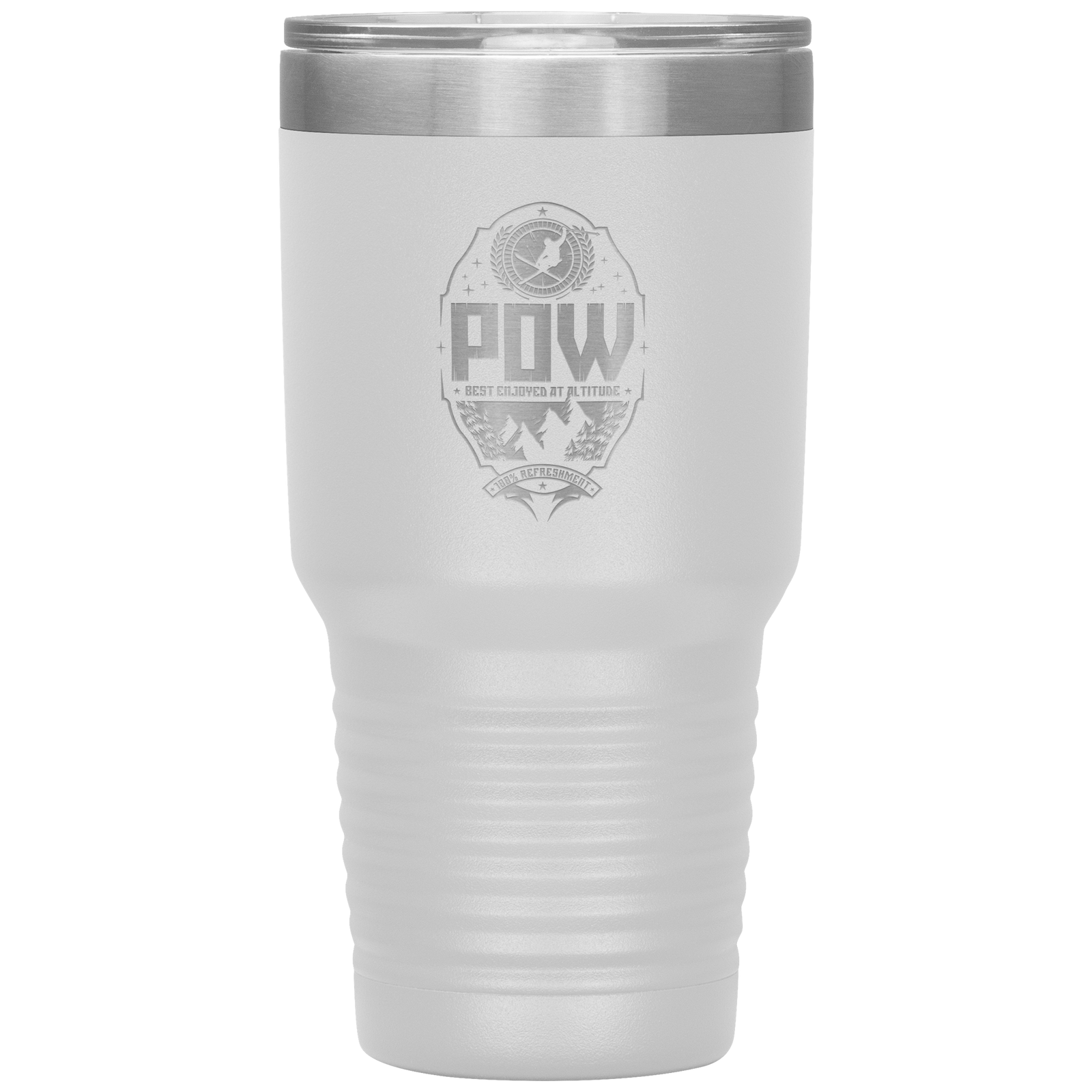 Pow Best Enjoyed At Altitude 30oz Tumbler - Powderaddicts