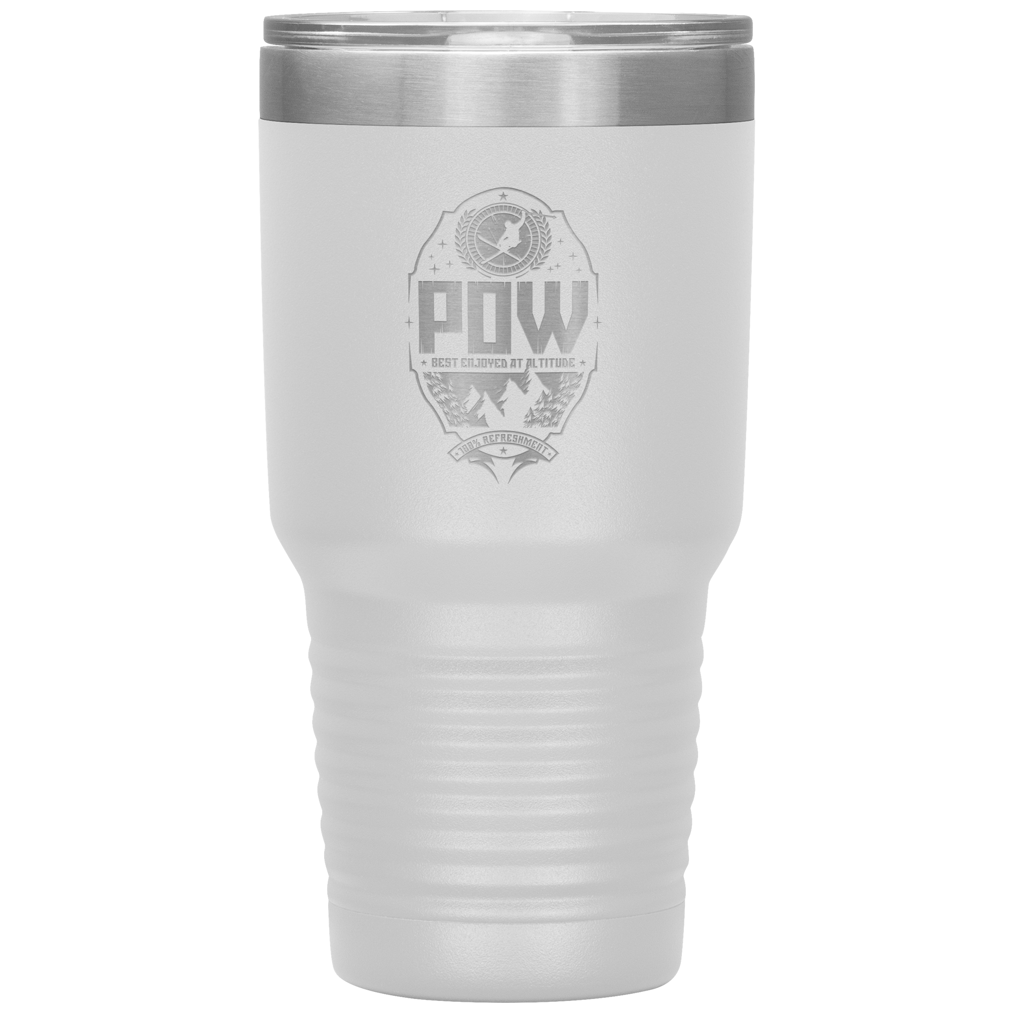Pow Best Enjoyed At Altitude 30oz Tumbler - Powderaddicts