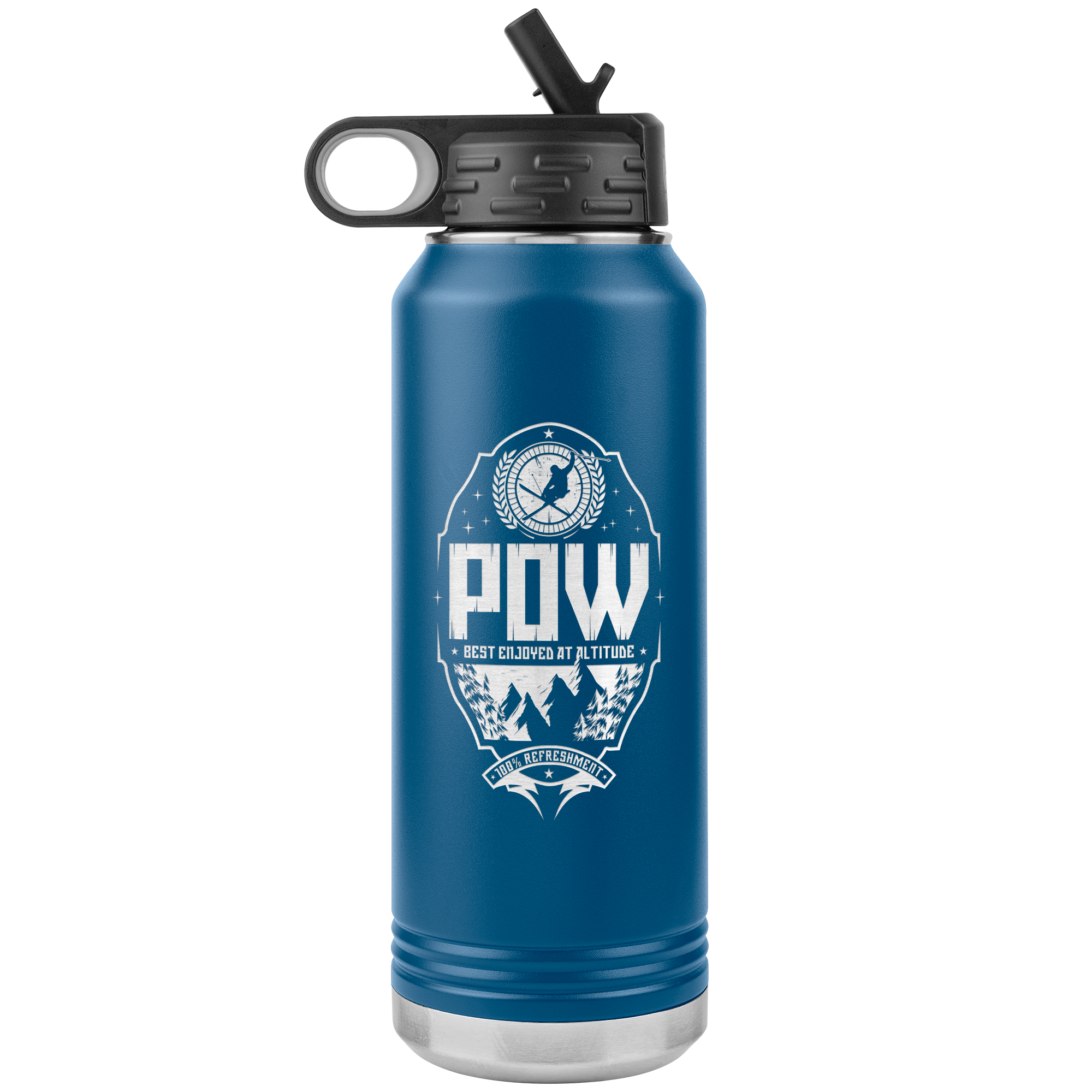 Pow Best Enjoyed At Altitude 32oz Water Bottle Tumbler - Powderaddicts