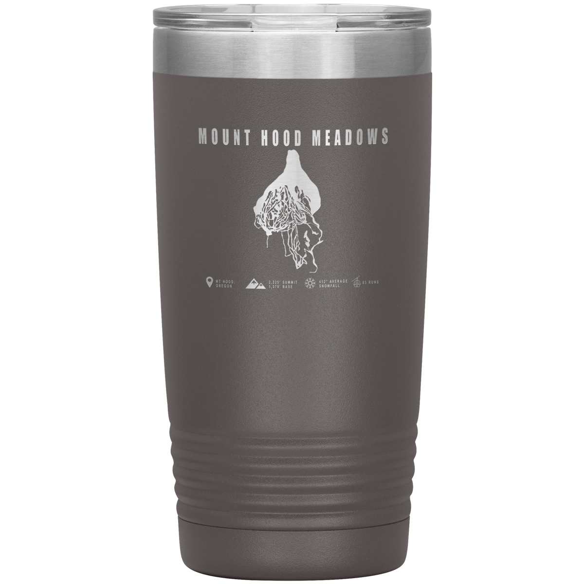 Mount Hood Meadows, Oregon Ski Trail Map 20oz Tumbler - Powderaddicts
