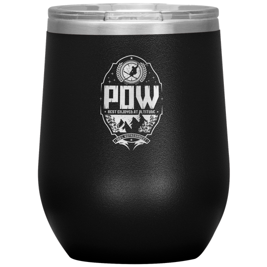 Pow Best Enjoyed At Altitude Wine 12oz Tumbler - Powderaddicts
