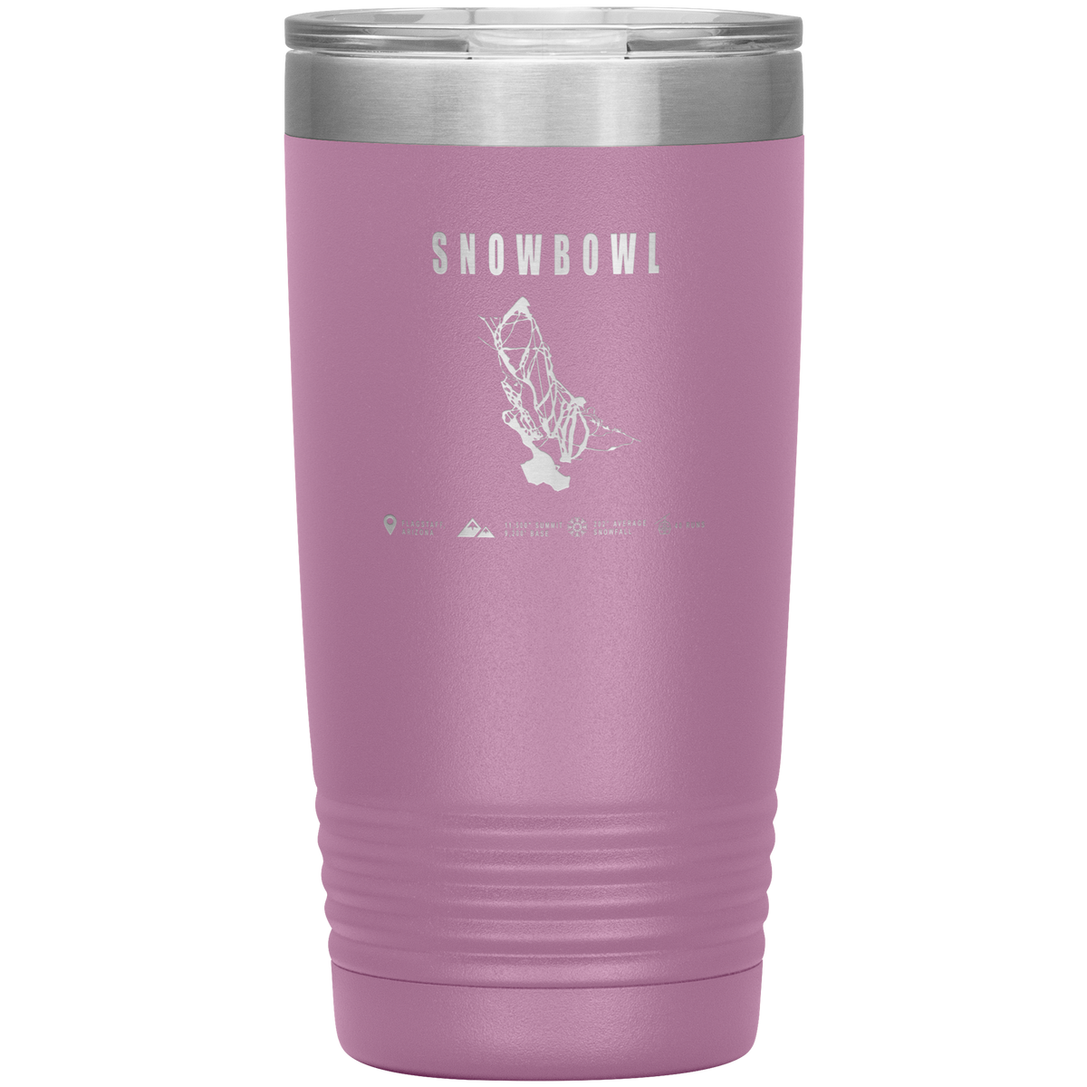 Snowbowl, Arizona Ski Trail Map 20oz Tumbler - Powderaddicts