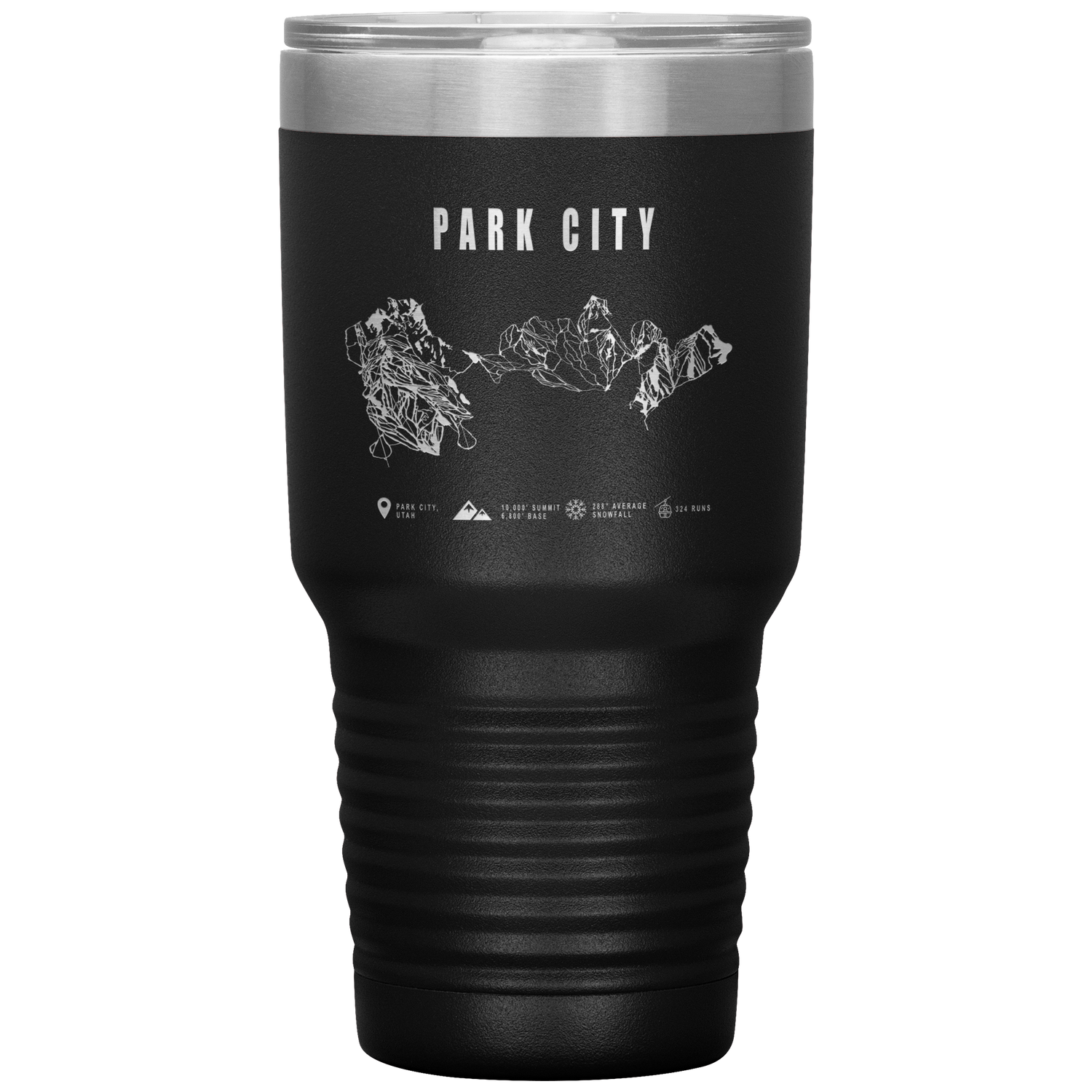 Park city,Utah Ski Trail Map 30oz Tumbler
