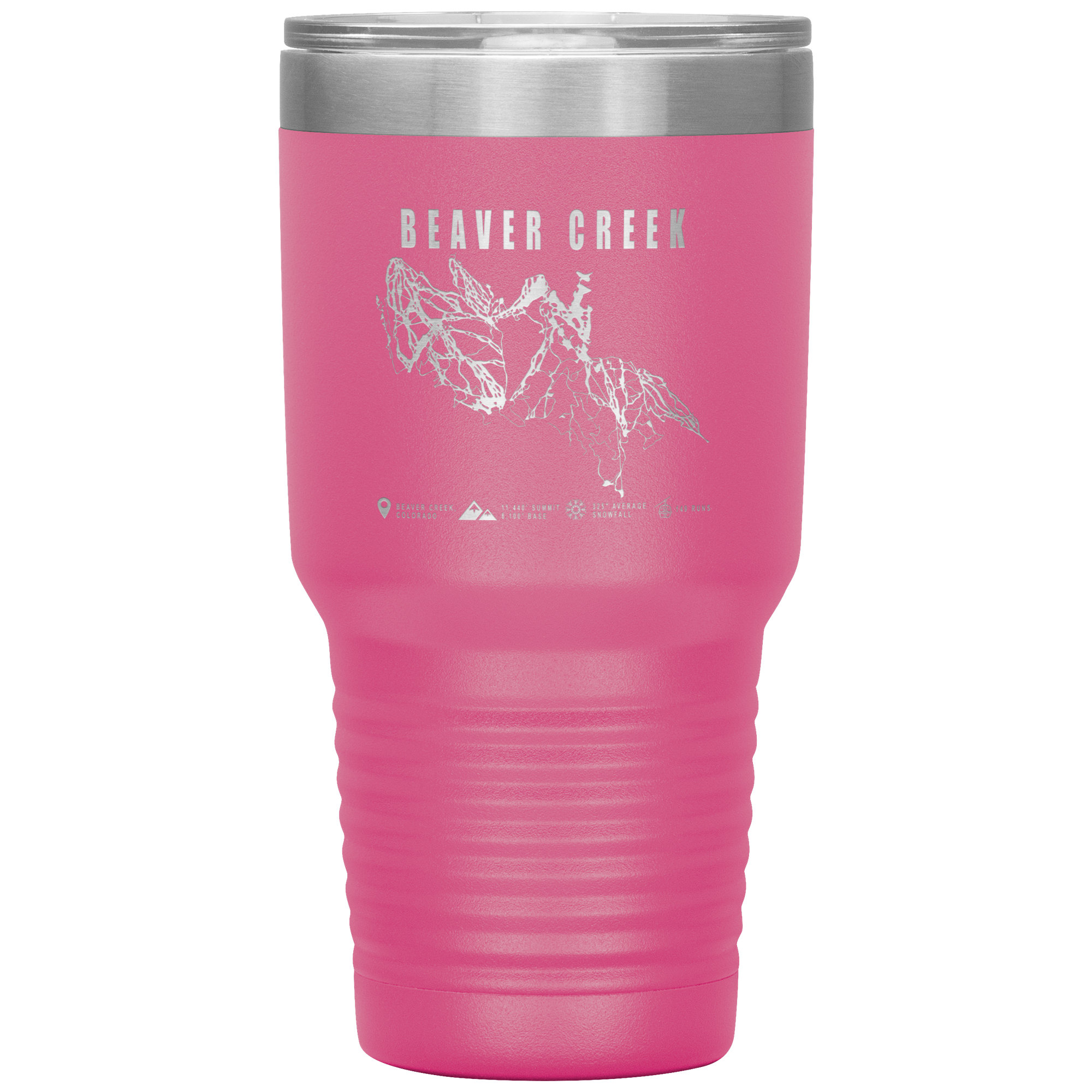 Beaver Creek Colorado Ski Trail Map 30oz Tumbler - Powderaddicts